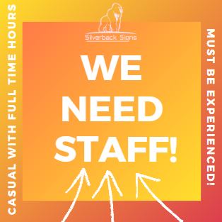 New staff needed!
